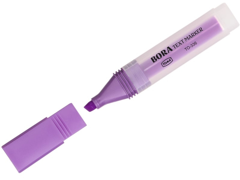 Zakreślacz trójkątny Bora TO-336 Toma pastelowy fiolet